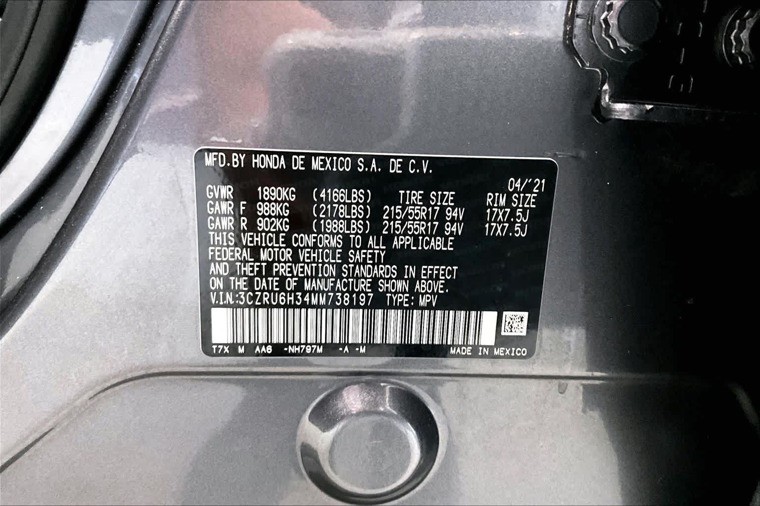 Used 2021 Honda HR-V LX image 18
