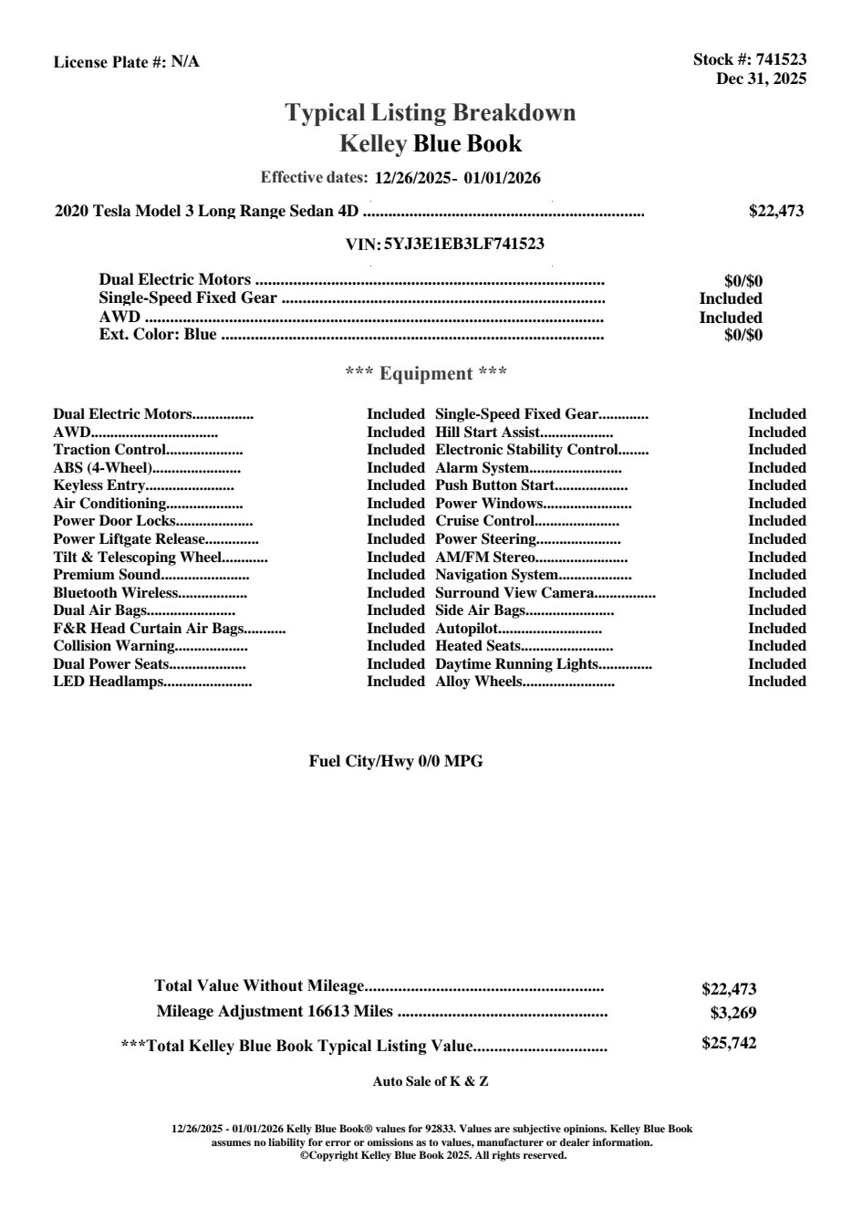 Used 2020 Tesla Model 3 Long Range image 6