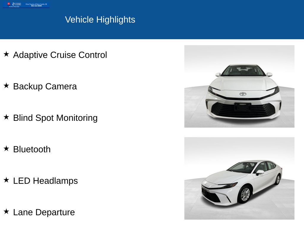 Used 2025 Toyota Camry LE FWD image 2