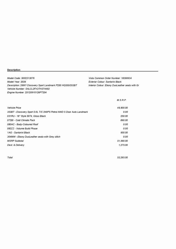 Certified 2026 Land Rover Discovery Sport Landmark AWD/4WD image 3