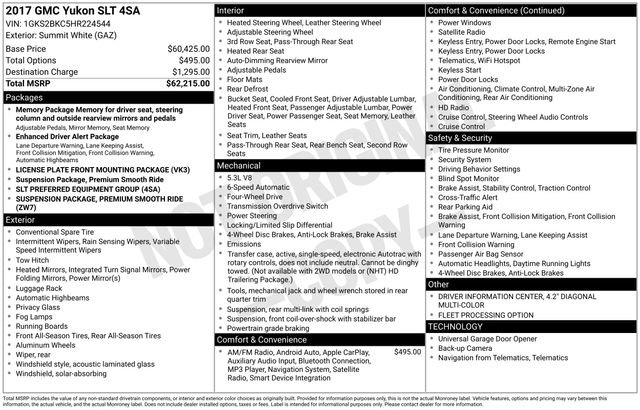 Used 2017 GMC Yukon SLT image 12