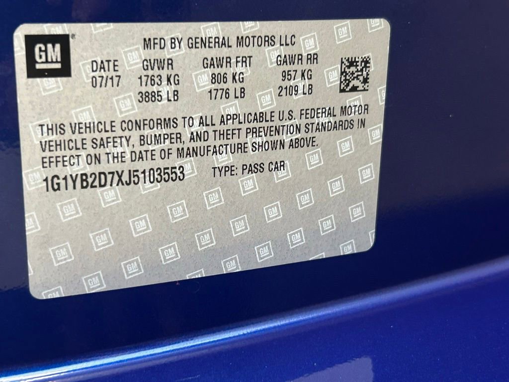 Used 2018 Chevrolet Corvette Stingray Coupe w/ Carbon Flash Badge Package RWD image 42