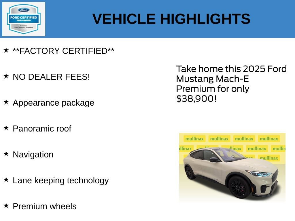 Used 2025 Ford Mustang Mach-E Premium w/ Sport Appearance Package RWD image 11
