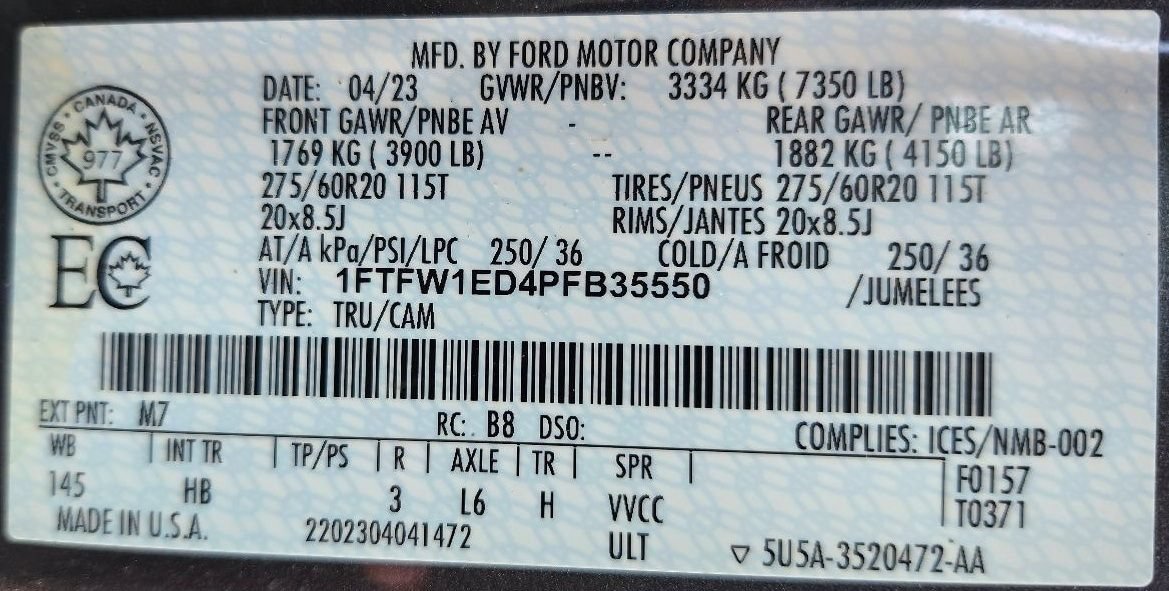 Used 2023 Ford F150 Lariat w/ Equipment Group 502A High AWD/4WD image 14