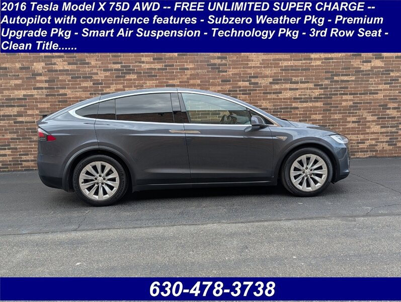 Used 2016 Tesla Model X 75D AWD/4WD image 7