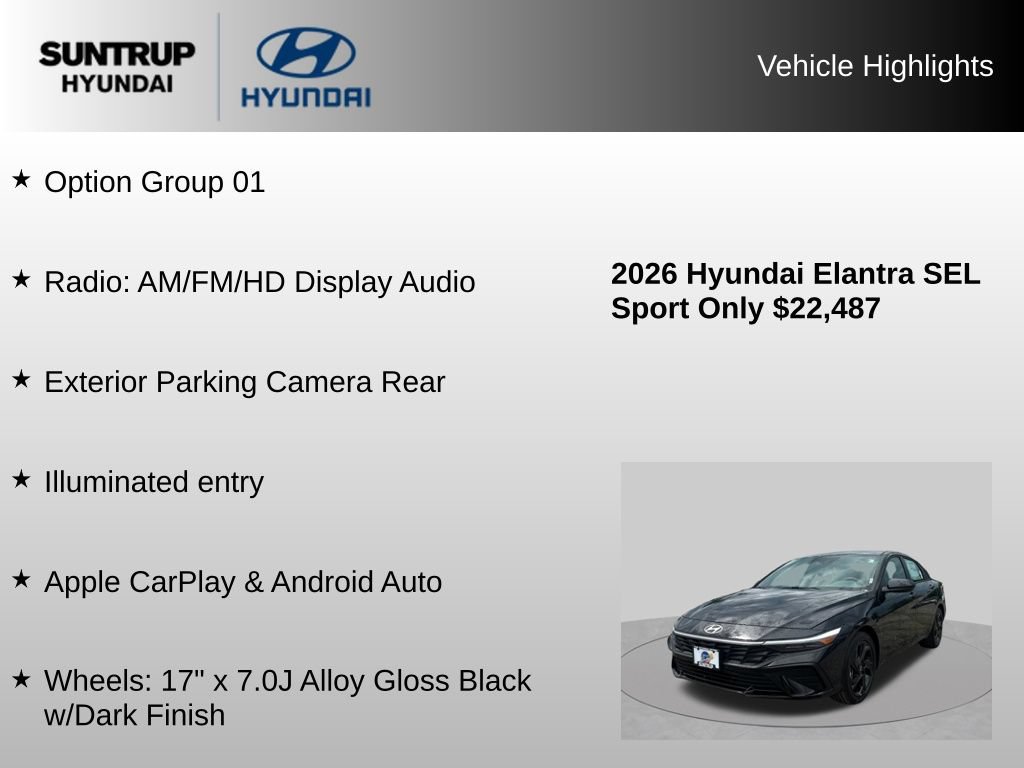 Used 2026 Hyundai Elantra Sport FWD image 8