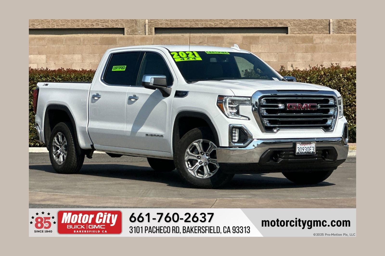Certified 2021 GMC Sierra 1500 SLT w/ X31 Off-Road Package image 1