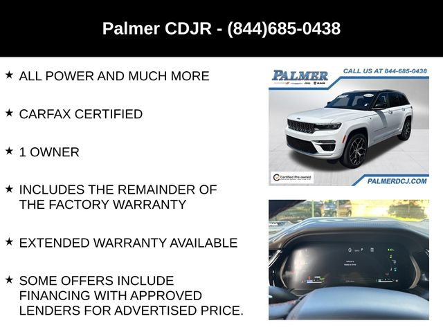 Certified 2022 Jeep Grand Cherokee Summit AWD/4WD image 30