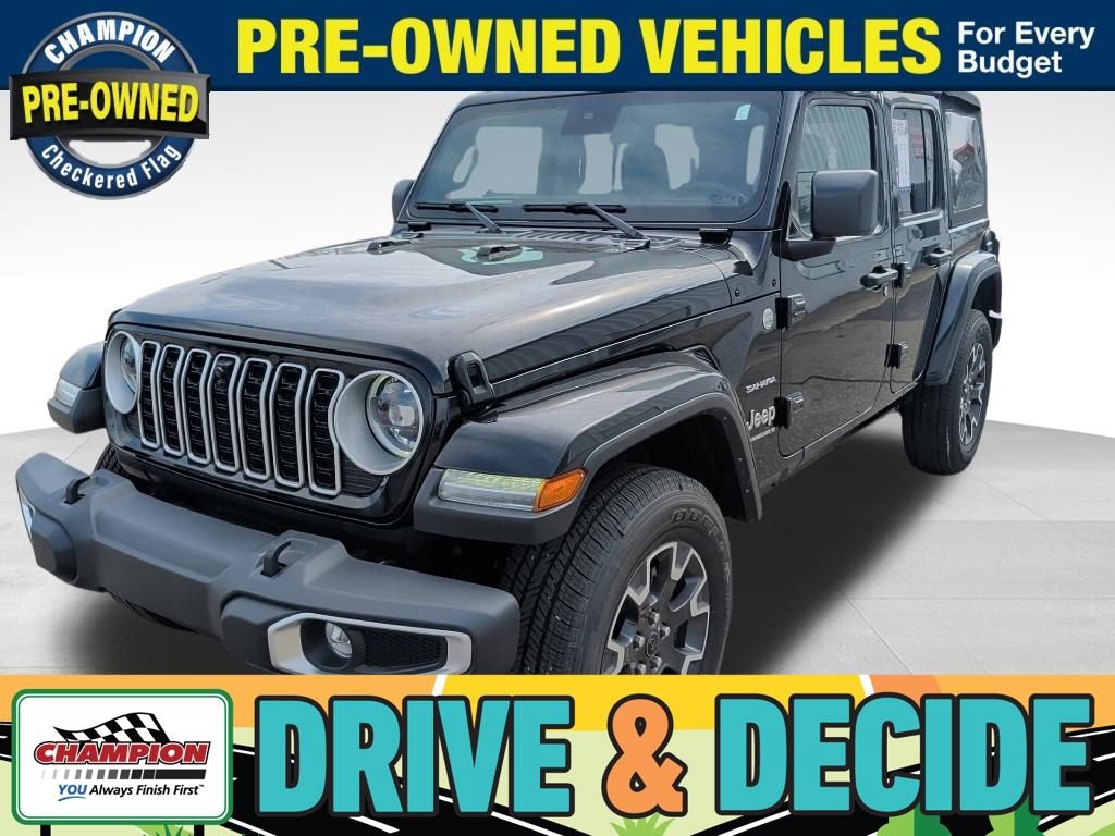 Used 2024 Jeep Wrangler Unlimited Sahara w/ Technology Group AWD/4WD image 1