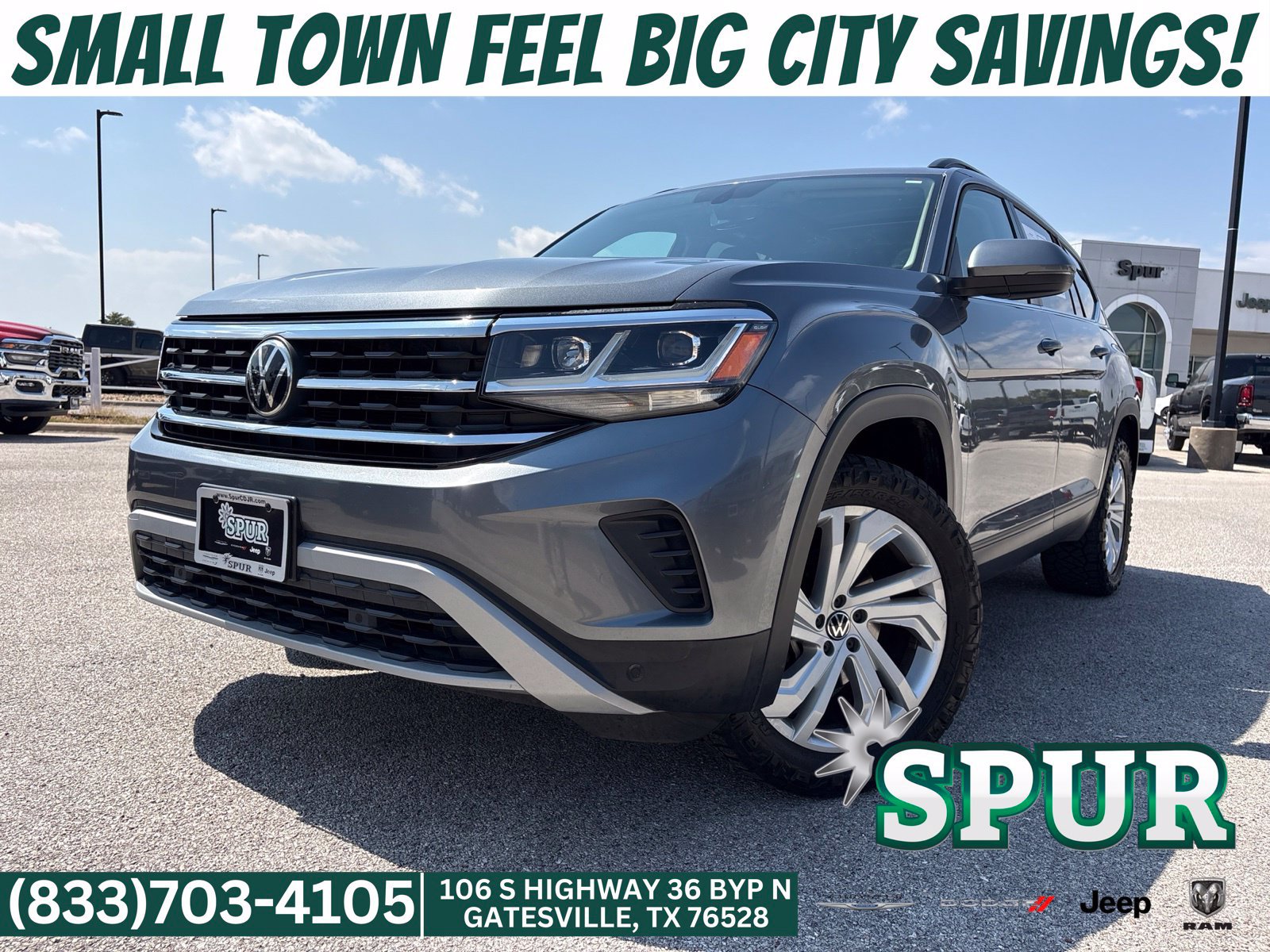 Used 2021 Volkswagen Atlas SE w/ Panoramic Sunroof Package AWD/4WD 360° Tour