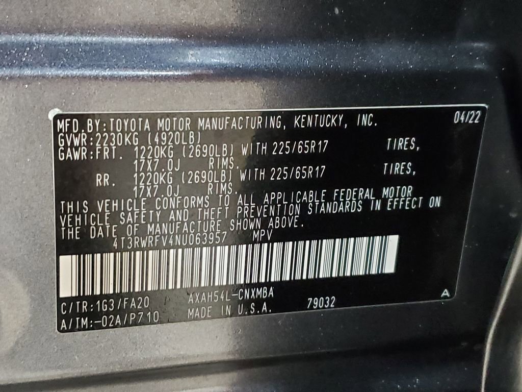Used 2022 Toyota RAV4 XLE w/ Convenience Package AWD/4WD image 40