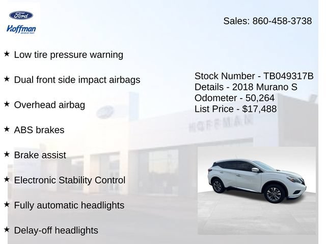 Used 2018 Nissan Murano S AWD/4WD image 20