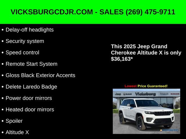 New 2025 Jeep Grand Cherokee Altitude image 33