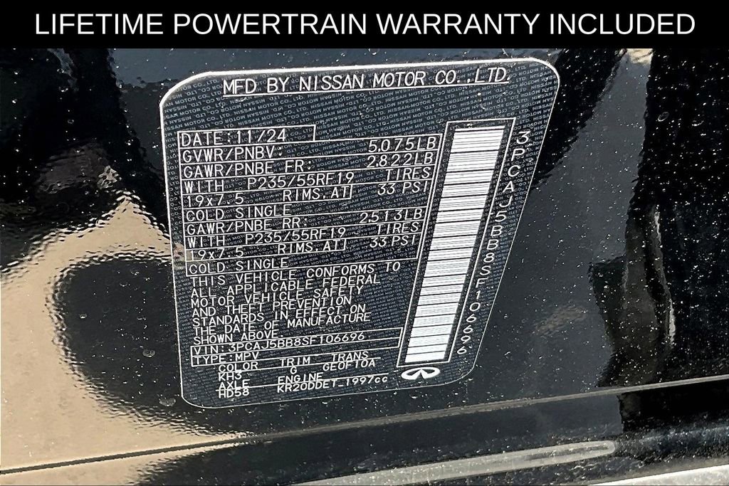 Certified 2025 INFINITI QX50 Luxe image 24