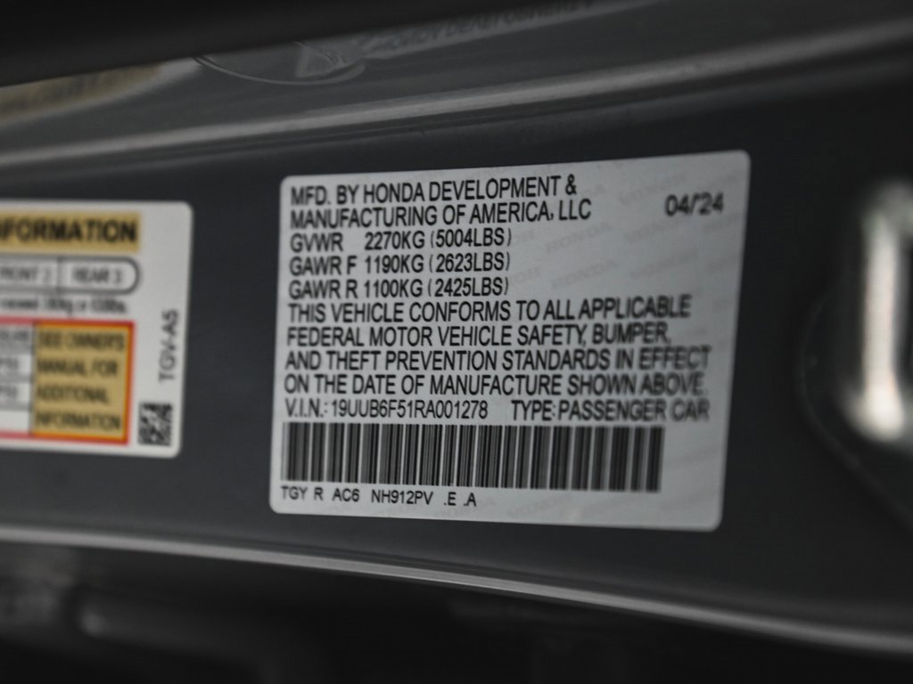 Used 2024 Acura TLX SH-AWD w/ A-SPEC Pkg image 14