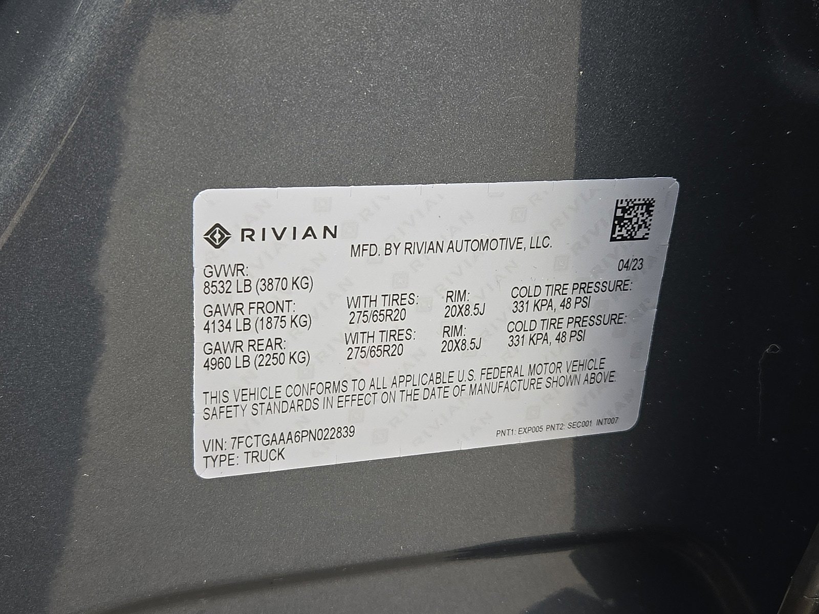 Used 2023 Rivian R1T Adventure AWD/4WD image 28