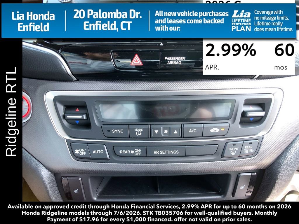 New 2026 Honda Ridgeline RTL image 19