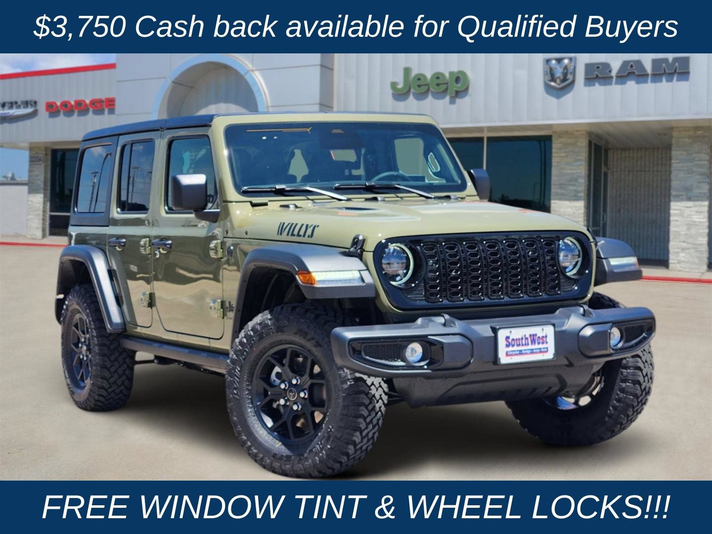 New 2026 Jeep Wrangler Unlimited Sport AWD/4WD image 1