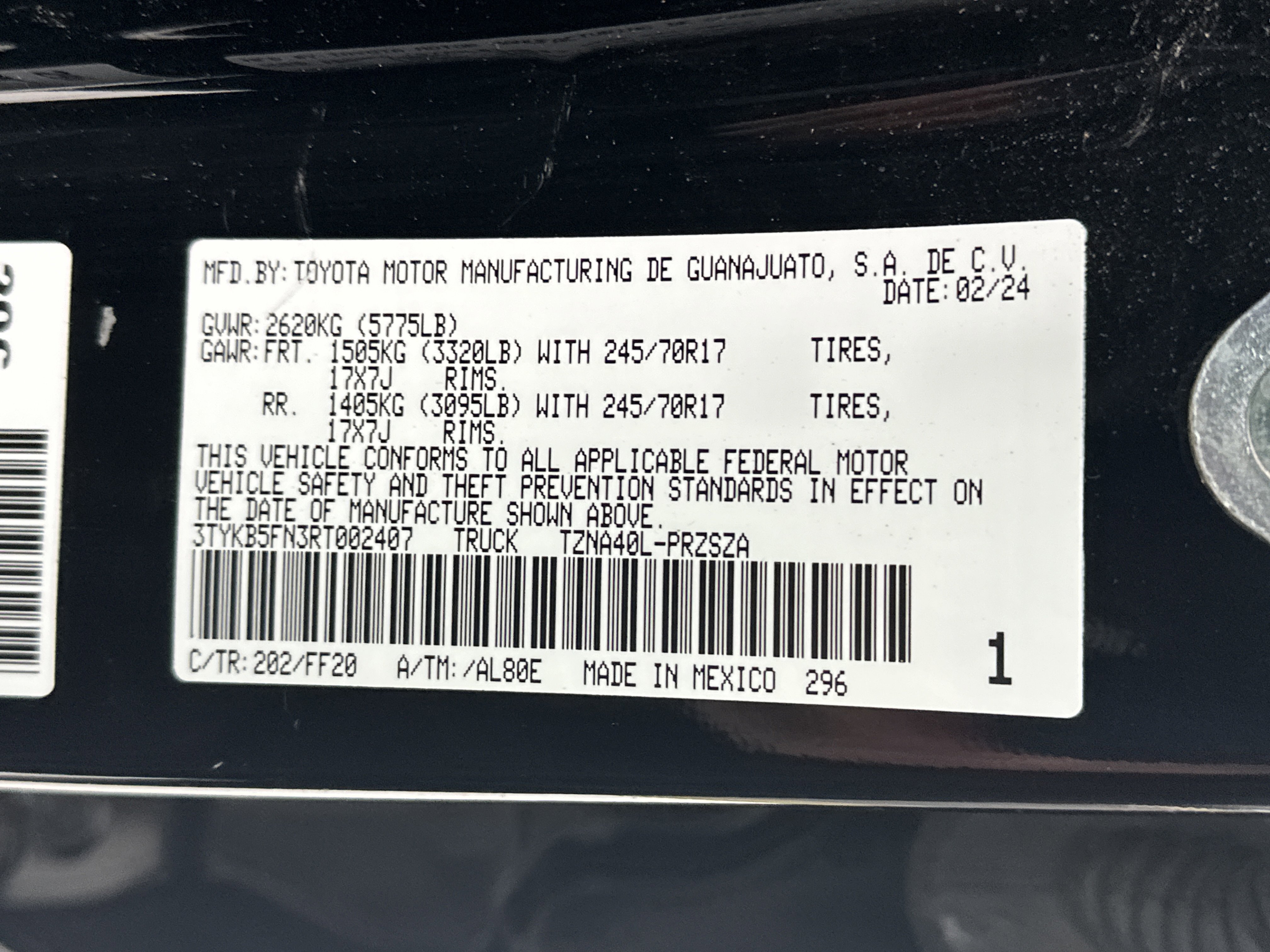Certified 2024 Toyota Tacoma SR5 image 34