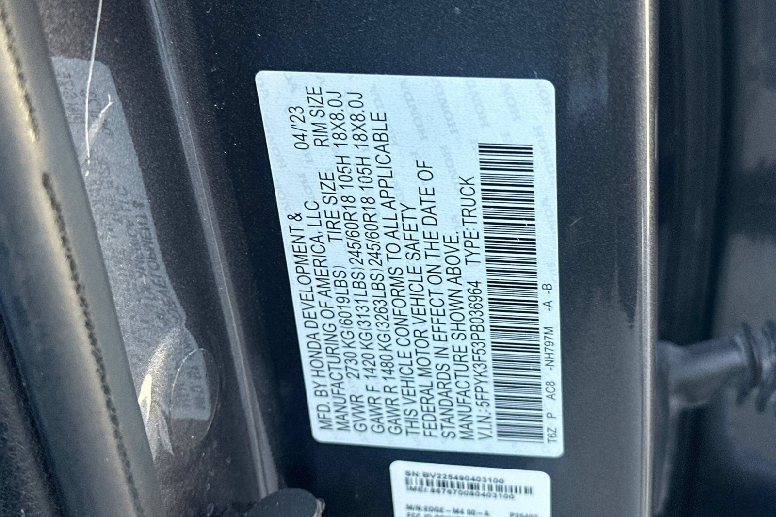 Certified 2023 Honda Ridgeline RTL image 27
