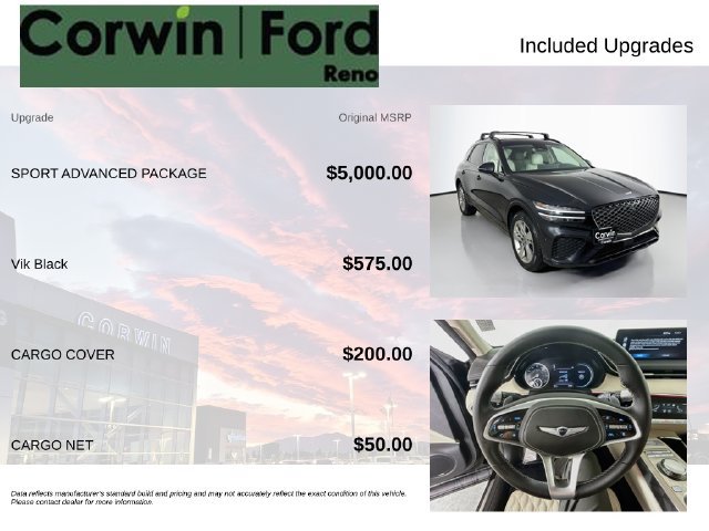 Used 2022 Genesis GV70 3.5T Sport w/ Sport Advanced Package AWD/4WD image 3