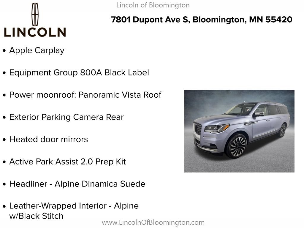 Certified 2022 Lincoln Navigator L Black Label AWD/4WD image 6