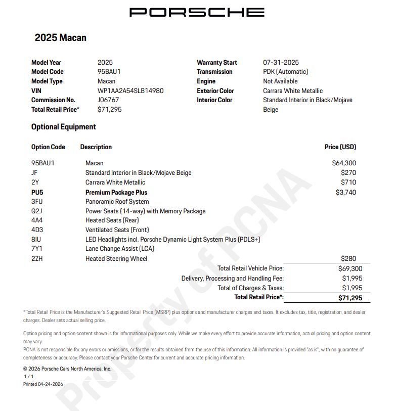 Certified 2025 Porsche Macan AWD/4WD image 6