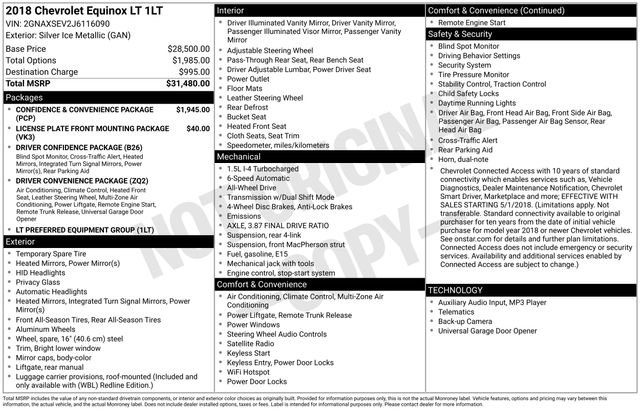 Used 2018 Chevrolet Equinox LT image 2