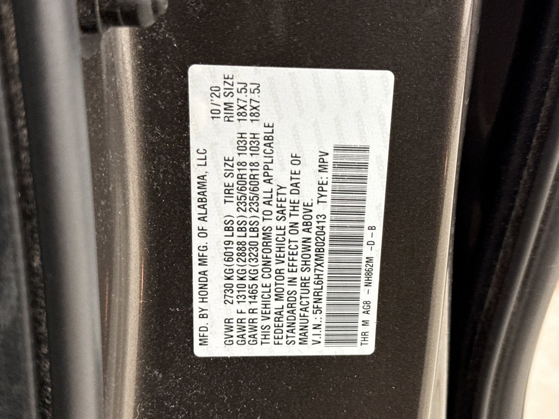 Used 2021 Honda Odyssey EX-L image 12