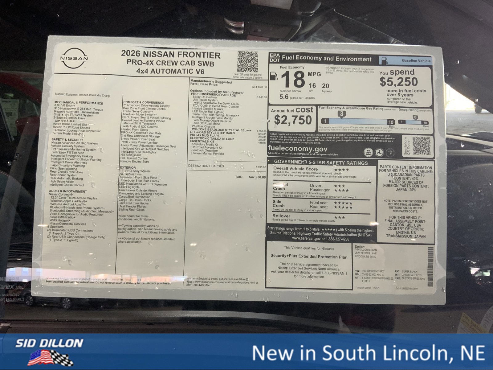 New 2026 Nissan Frontier PRO-4X w/ Pro-4x Convenience Package image 13