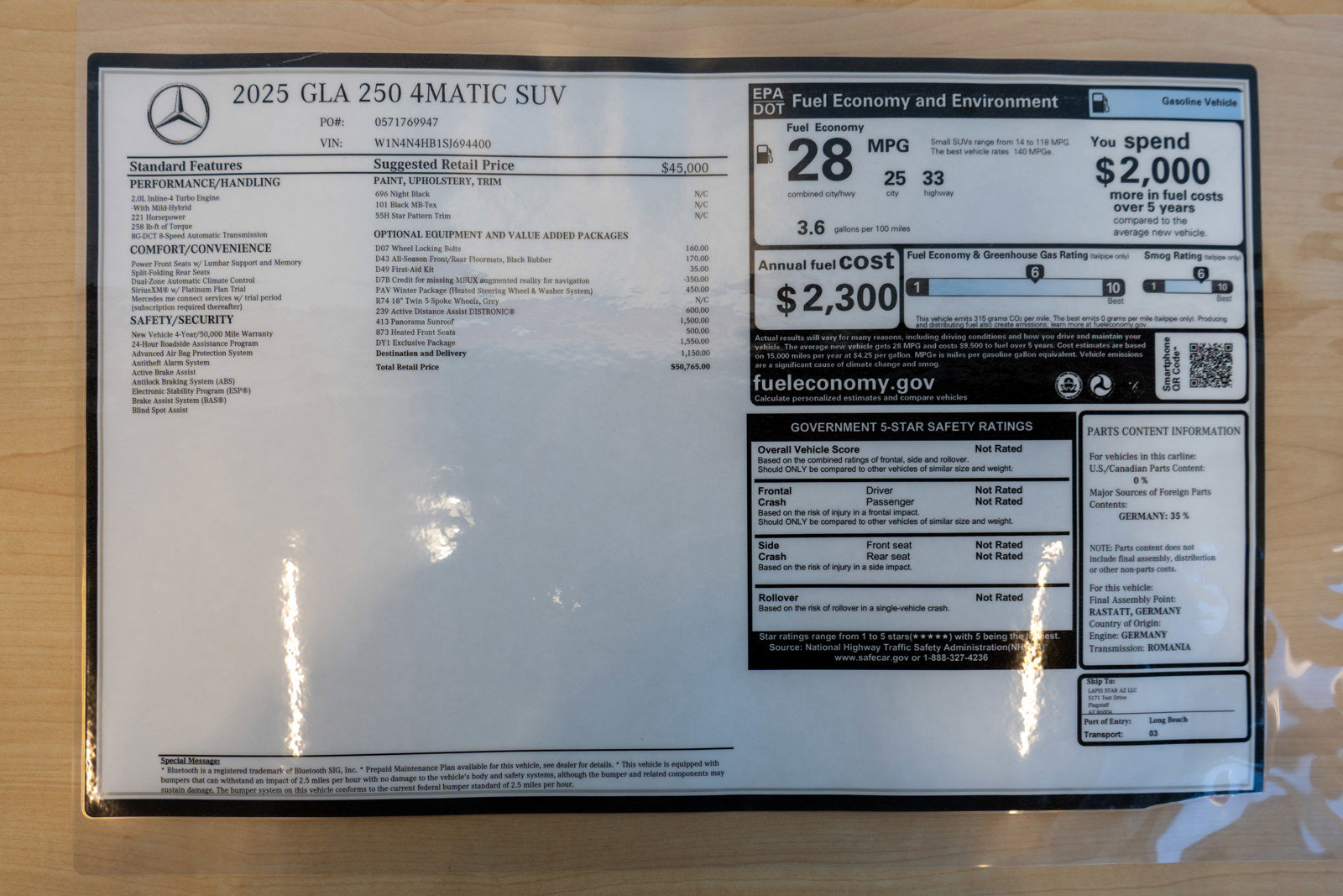 Used 2025 Mercedes-Benz GLA 250 4MATIC image 37