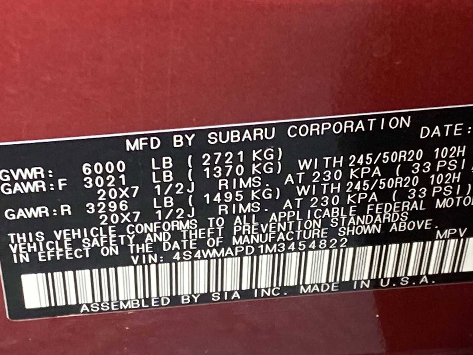 Used 2021 Subaru Ascent Limited w/ Technology Package image 36