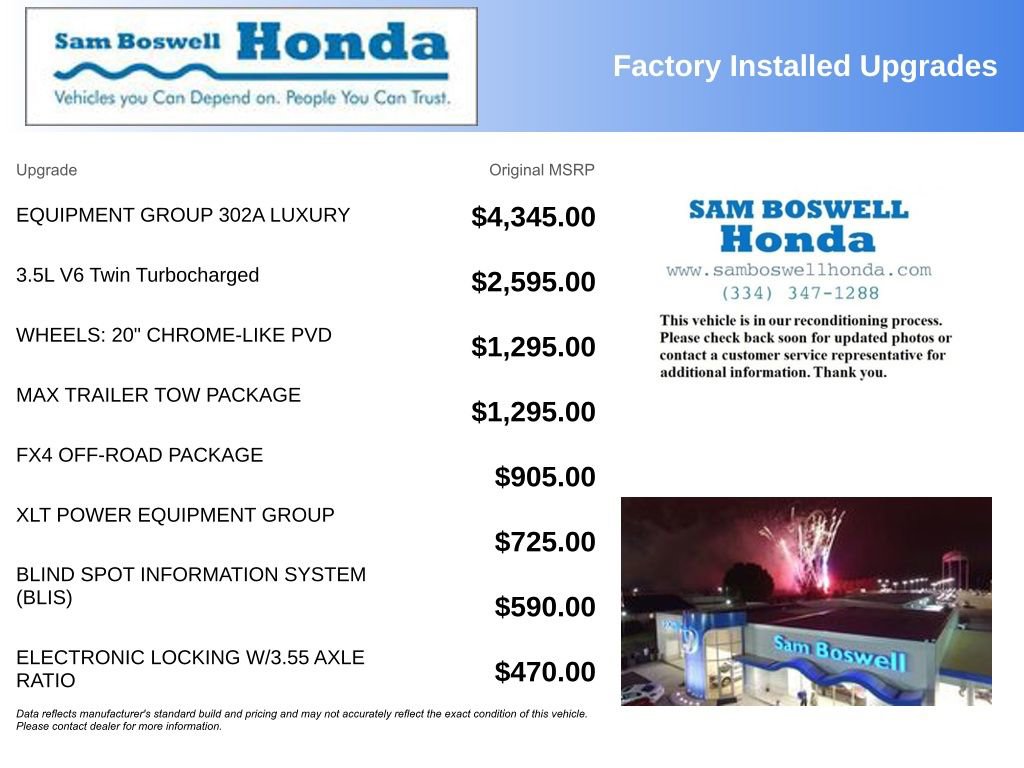 Used 2020 Ford F150 XLT w/ Equipment Group 302A Luxury image 4