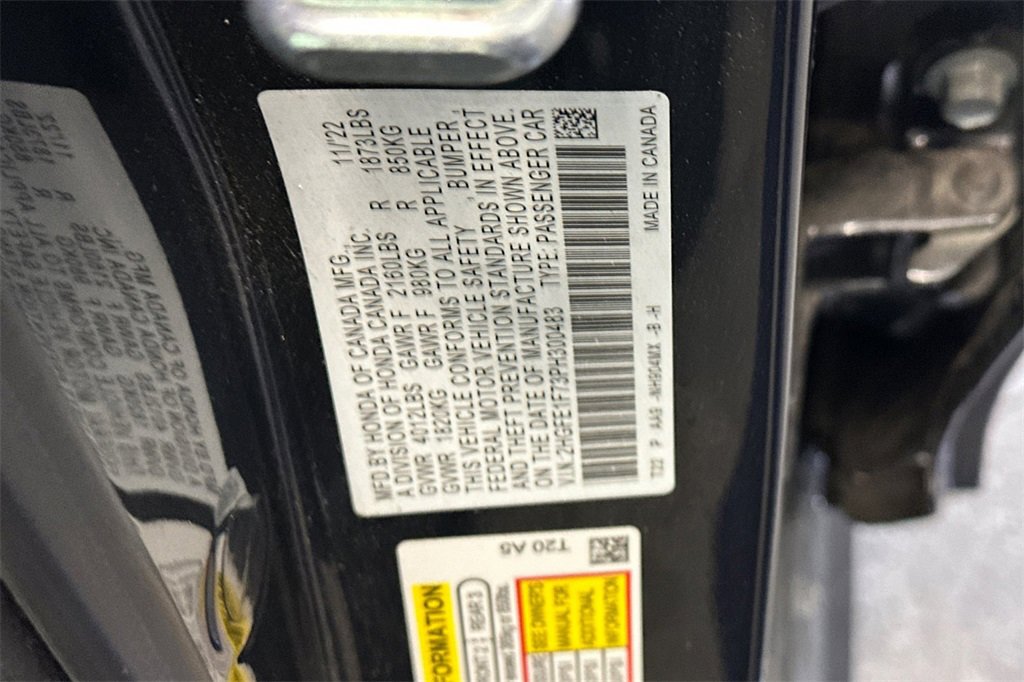 Certified 2023 Honda Civic EX image 31