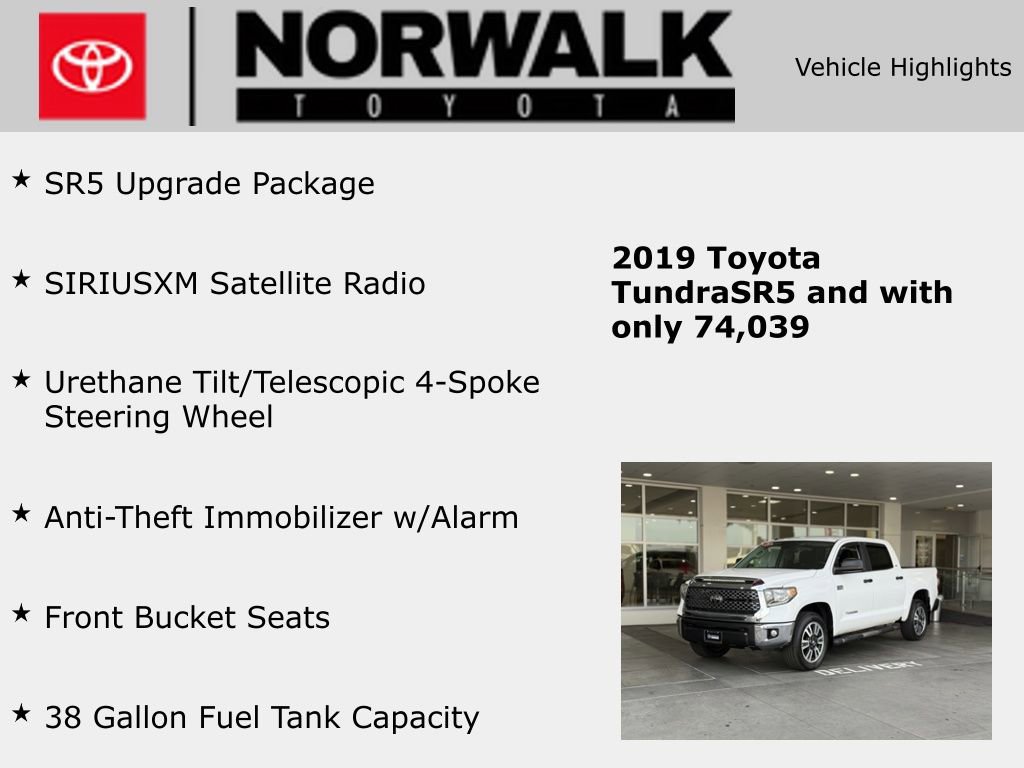 Used 2019 Toyota Tundra SR5 w/ SR5 Upgrade Package RWD image 10