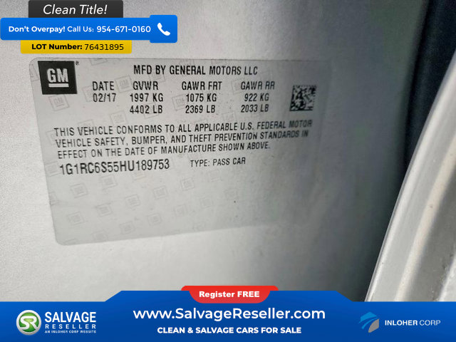 Used 2017 Chevrolet Volt LT w/ Comfort Package image 16