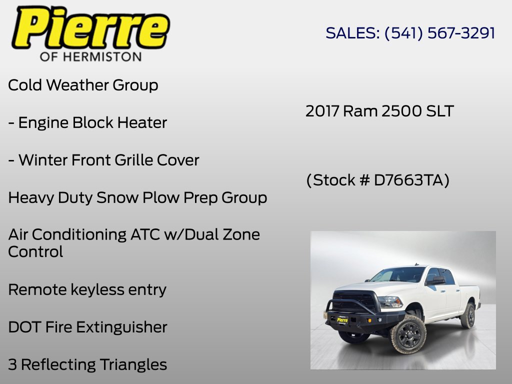 Used 2017 RAM 2500 SLT AWD/4WD image 12