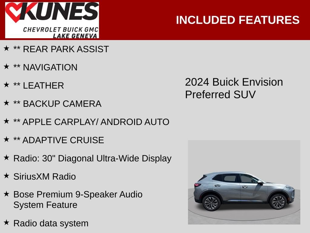 Used 2024 Buick Envision Preferred AWD/4WD image 2