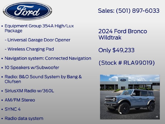 Certified 2024 Ford Bronco Wildtrak AWD/4WD image 13