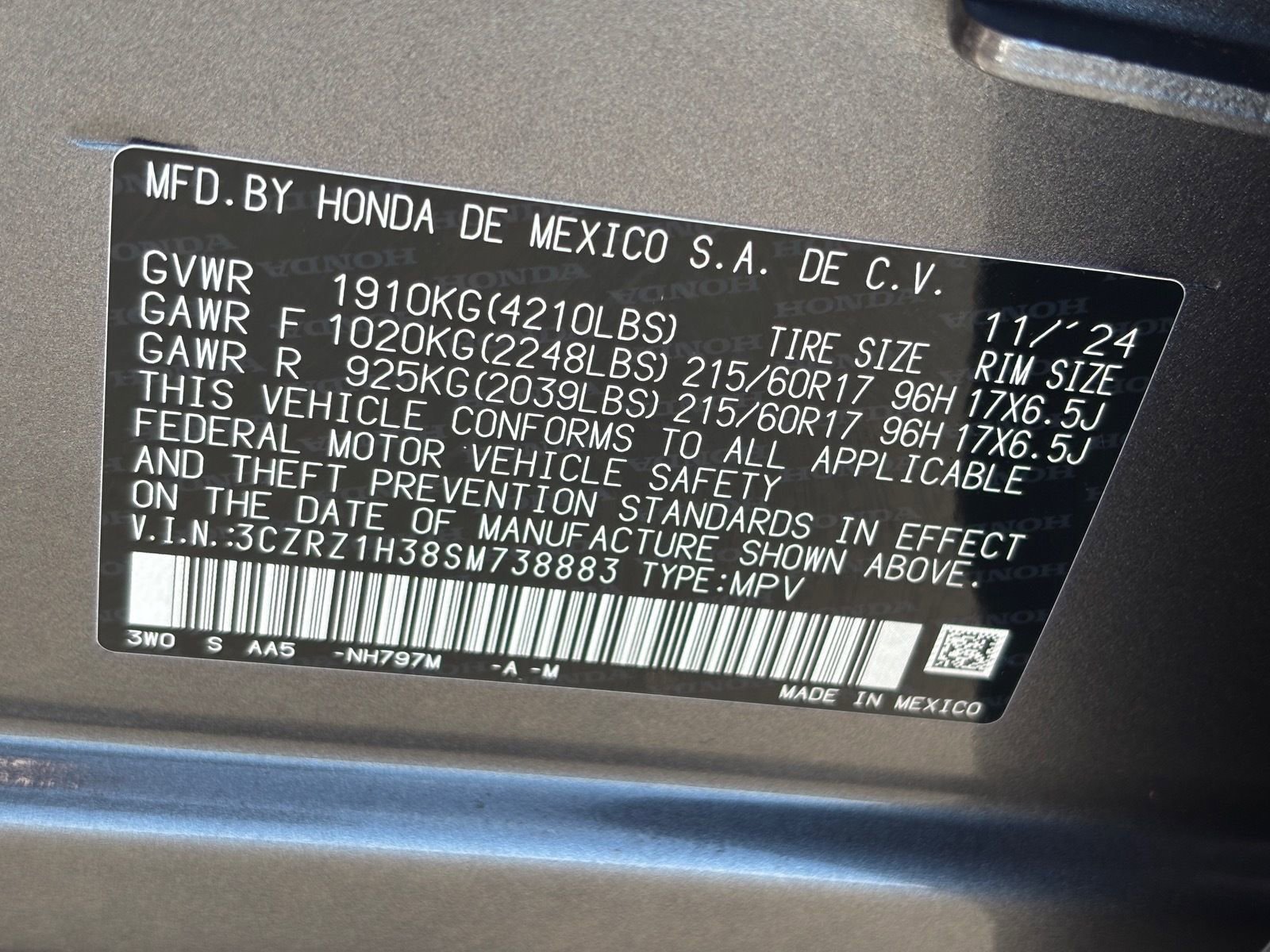 Used 2025 Honda HR-V LX image 33