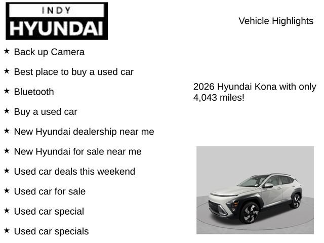 Used 2026 Hyundai Kona Limited AWD/4WD image 7