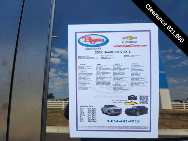 Used 2022 Honda CR-V EX-L image 9