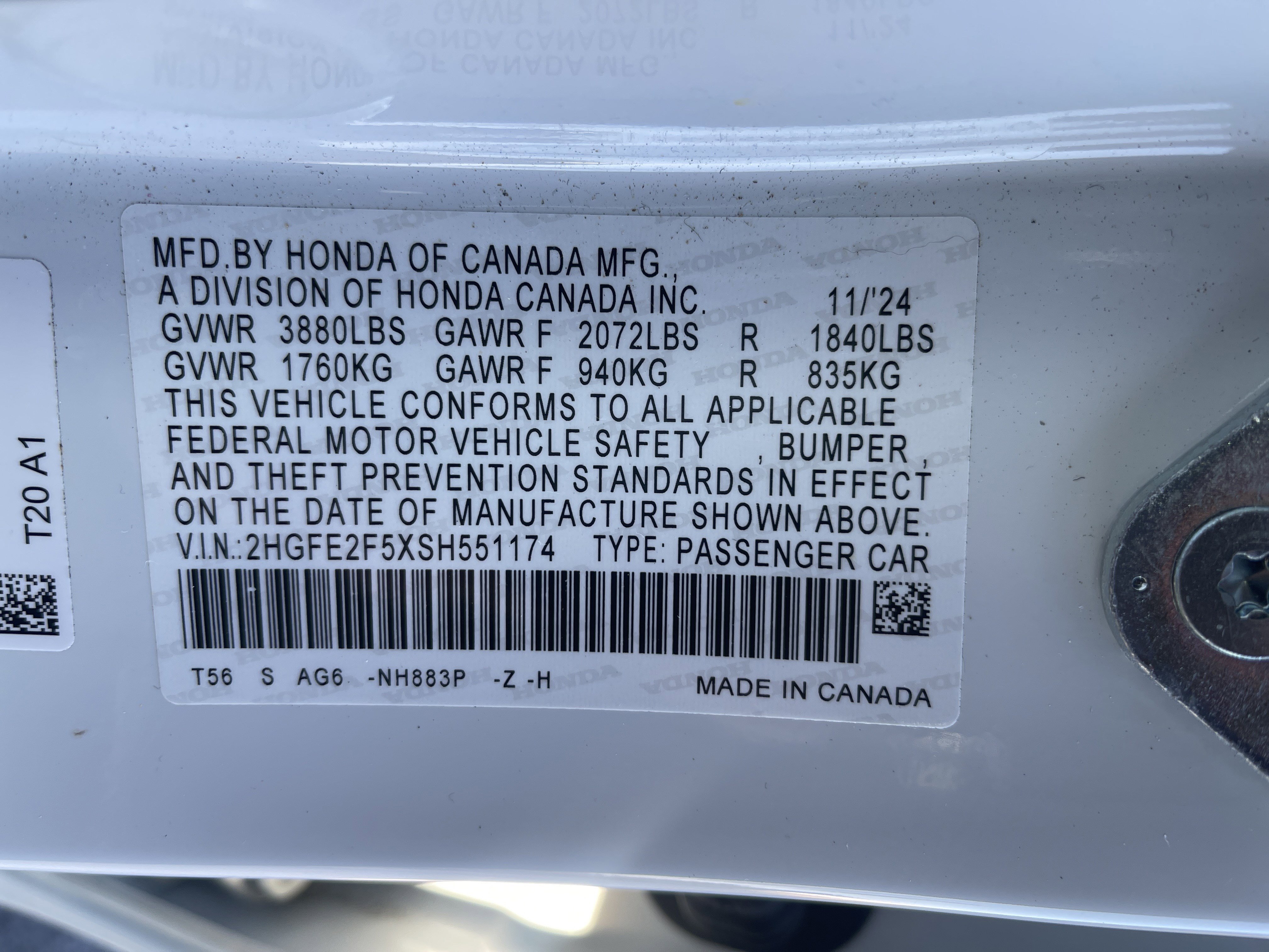 Certified 2025 Honda Civic Sport image 36