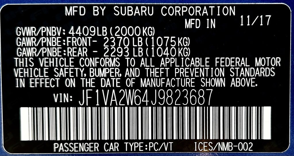 Used 2018 Subaru WRX STI Limited image 26