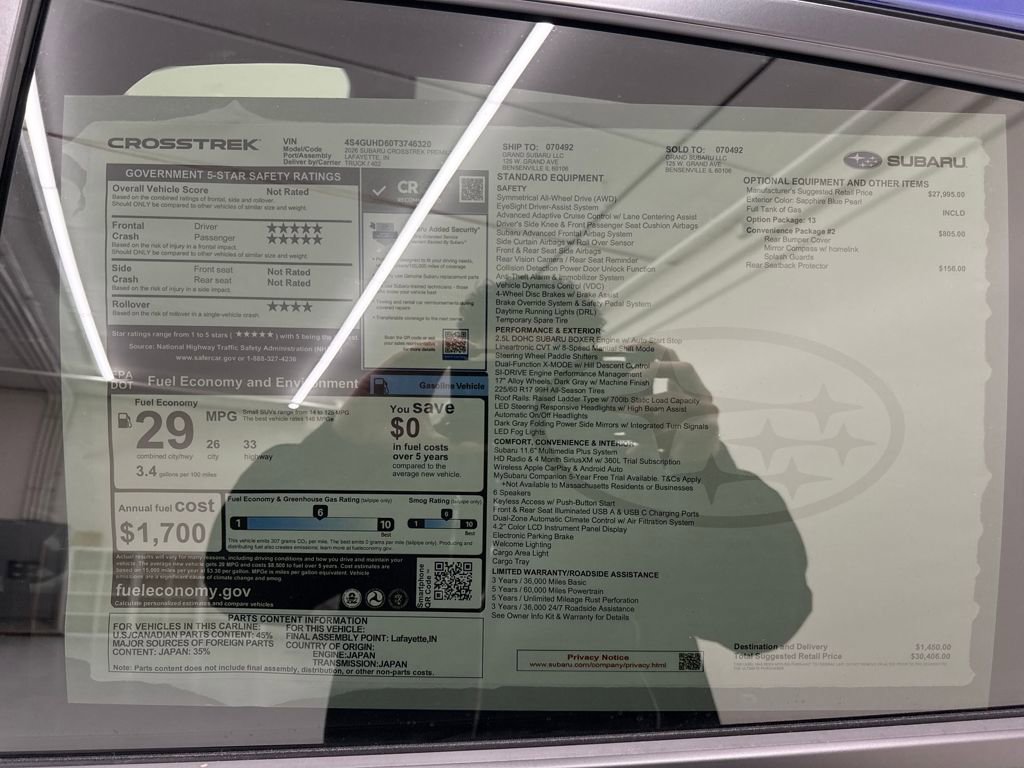 New 2026 Subaru Crosstrek 2.0i Premium image 27