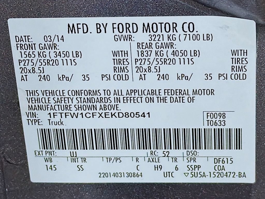 Used 2014 Ford F150 STX w/ Equipment Group 201A Mid RWD image 35