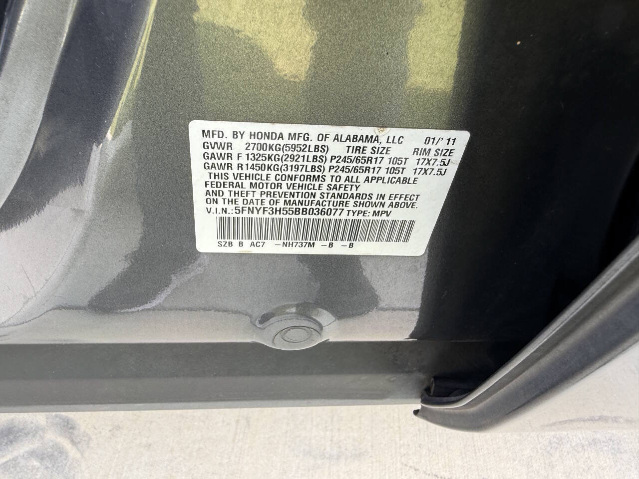 Used 2011 Honda Pilot EX-L image 15