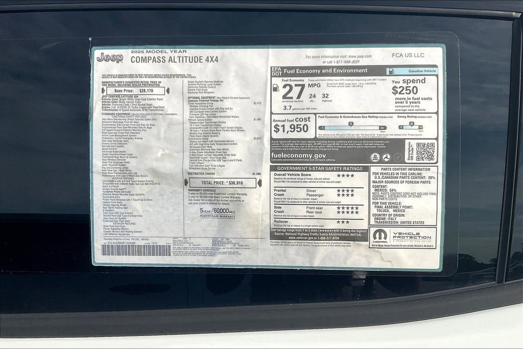 New 2025 Jeep Compass Latitude w/ Convenience Group image 12