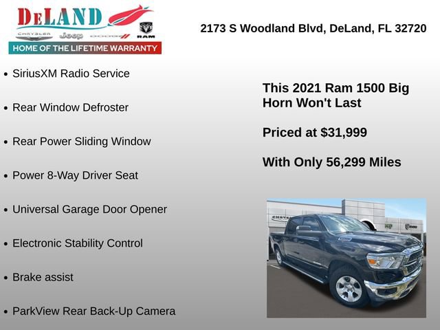 Used 2021 RAM 1500 Big Horn RWD image 6