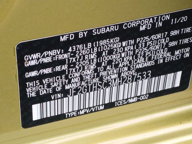 Used 2021 Subaru Crosstrek 2.5i Sport w/ Moonroof Package image 18